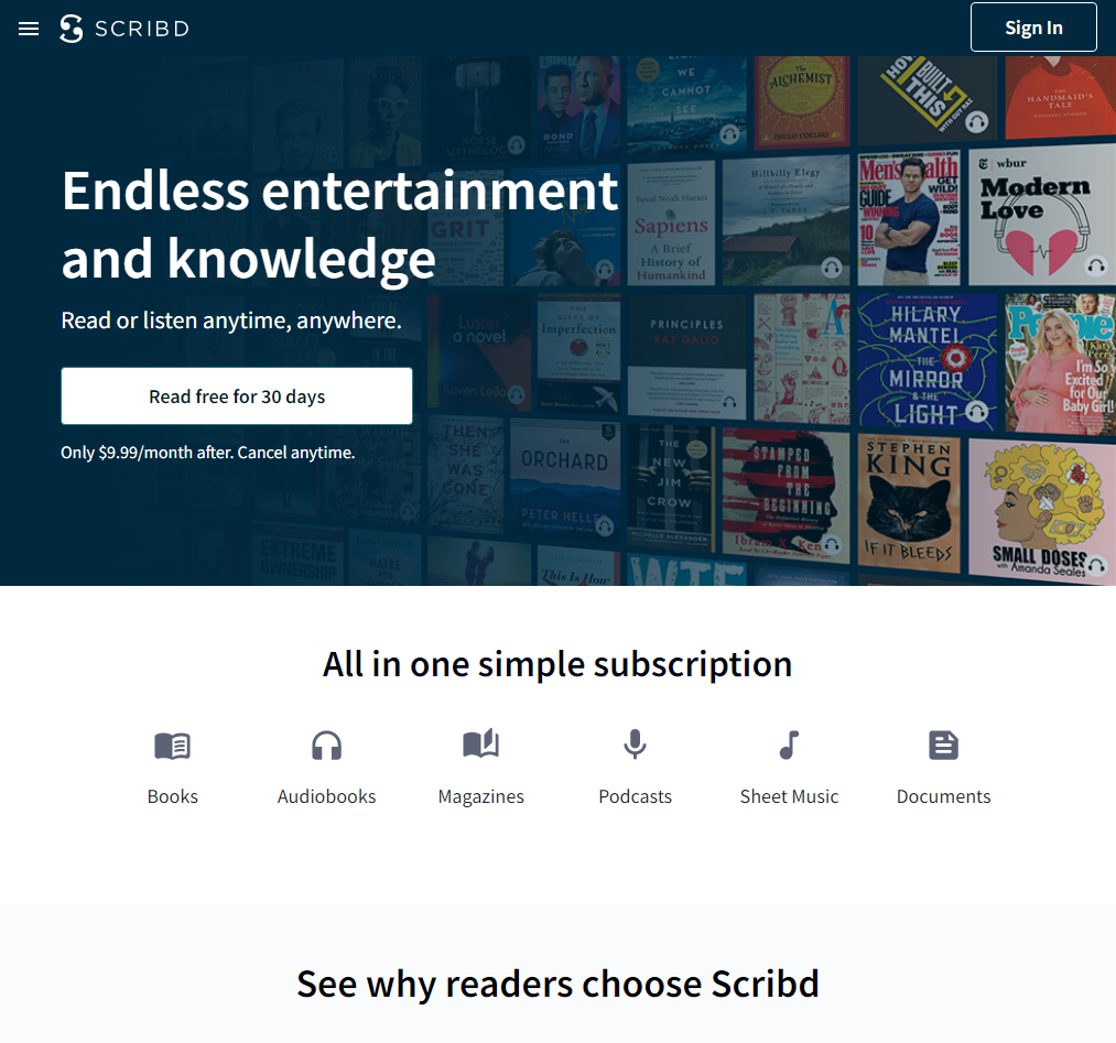 Scribd Clone