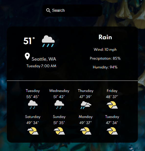 weather app project